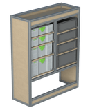 Bedrijfswageninrichting 2K2W-B