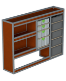 Bedrijfswageninrichting 3K1S2W-B