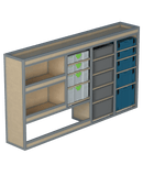 Bedrijfswageninrichting Renault Trafic | L2H1 | Bestuurderszijde | Type 1