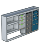 Bedrijfswageninrichting 4K1S2W-B