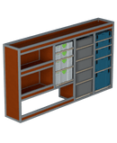 Bedrijfswageninrichting 4K1S2W-B