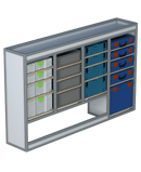 Bedrijfswageninrichting VW Transporter | L1H1 | Bestuurderszijde | Type 2