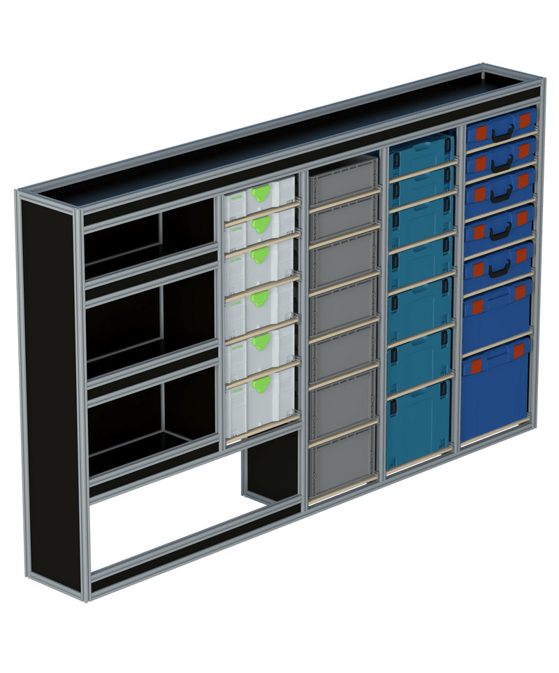 Bedrijfswageninrichting Mercedes Sprinter | L2H2 | Bestuurderszijde | Type 1