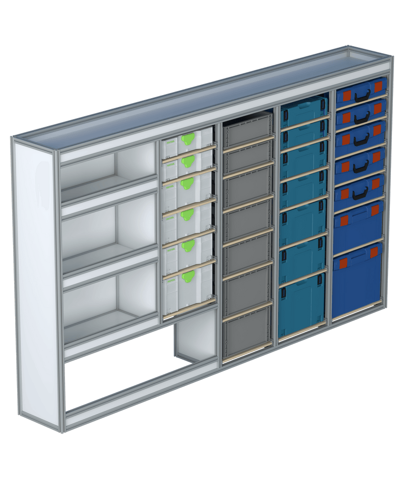 Bedrijfswageninrichting Mercedes Sprinter | L2H2 | Bestuurderszijde | Type 1