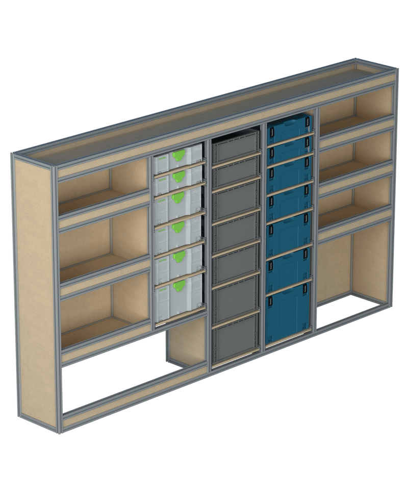 Bedrijfswageninrichting Renault Master | L3H2 | Bestuurderszijde | Type 2