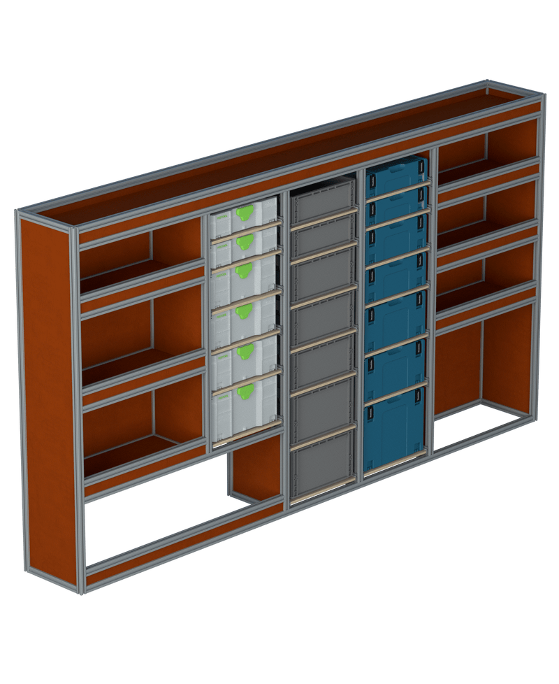 Bedrijfswageninrichting Renault Master | L3H2 | Bestuurderszijde | Type 2