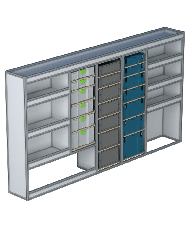 Bedrijfswageninrichting Renault Master | L3H2 | Bestuurderszijde | Type 2