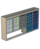 Bedrijfswageninrichting Renault Trafic | L2H1 | Bestuurderszijde | Type 2