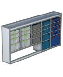 Bedrijfswageninrichting VW Transporter | L2H1 | Bestuurderszijde | Type 2