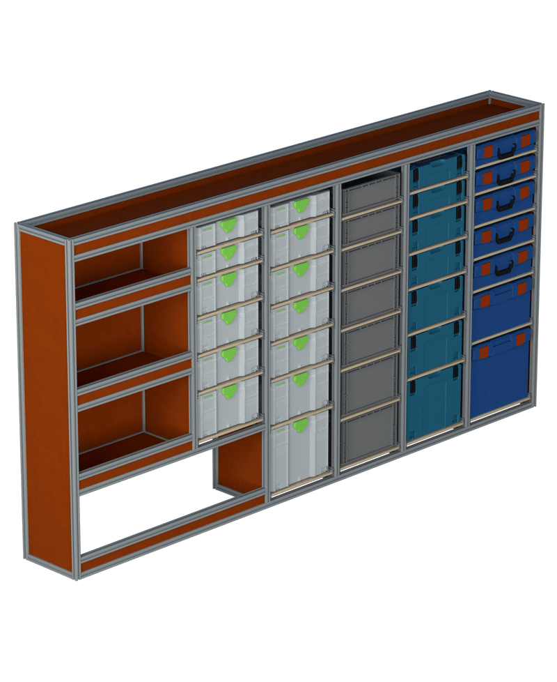 Bedrijfswageninrichting Renault Master | L3H2 | Bestuurderszijde | Type 1