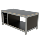 Werk- en inpaktafel - met deur en vakverdeling