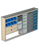 Bedrijfswageninrichting Volkswagen Crafter | L3H2 | Bestuurderszijde BLN-3