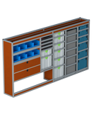 Bedrijfswageninrichting Volkswagen Crafter | L3H2 | Bestuurderszijde BLN-3