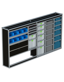 Bedrijfswageninrichting Volkswagen Crafter | L3H2 | Bestuurderszijde BLN-3