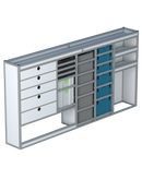 Bedrijfswageninrichting Volkswagen Crafter | L3H2 | Bestuurderszijde BLN-7