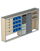 Bedrijfswageninrichting Volkswagen Crafter | L3H2 | Bestuurderszijde BLN-8