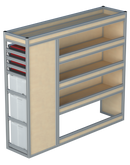 Bedrijfswageninrichting Volkswagen Crafter | L3H2 | Passagierszijde PZN-1