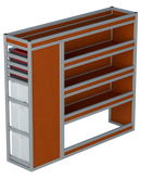 Bedrijfswageninrichting Volkswagen Crafter | L3H2 | Passagierszijde PZN-1