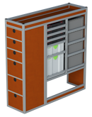Bedrijfswageninrichting Volkswagen Crafter | L3H2 | Passagierszijde PZN-2