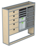Bedrijfswageninrichting Volkswagen Crafter | L3H2 | Passagierszijde PZN-3