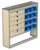 Bedrijfswageninrichting Volkswagen Crafter | L3H2 | Passagierszijde PZN-4