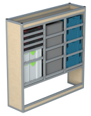 Bedrijfswageninrichting Volkswagen Crafter | L3H2 | Passagierszijde PZN-5