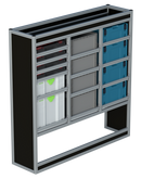 Bedrijfswageninrichting Volkswagen Crafter | L3H2 | Passagierszijde PZN-5