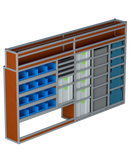Bedrijfswageninrichting Volkswagen Crafter | L3H3 | Bestuurderszijde BLN-5
