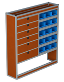 Bedrijfswageninrichting Citroën Jumper | L2H2 | Passagierszijde PZN-4