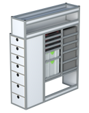 Bedrijfswageninrichting Volkswagen Crafter | L3H3 | Passagierszijde PZN-2