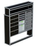 Bedrijfswageninrichting Volkswagen Crafter | L3H3 | Passagierszijde PZN-3
