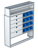 Bedrijfswageninrichting Volkswagen Crafter | L3H3 | Passagierszijde PZN-4