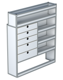 Bedrijfswageninrichting Volkswagen Crafter | L3H3 | Passagierszijde PZN-5