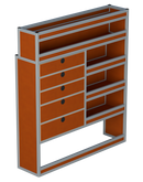Bedrijfswageninrichting Volkswagen Crafter | L3H3 | Passagierszijde PZN-5