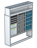 Bedrijfswageninrichting Volkswagen Crafter | L3H3 | Passagierszijde PZN-6