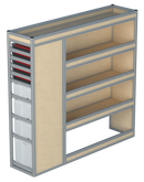 Bedrijfswageninrichting Citroën Jumper | L3H2 | Passagierszijde PZN-1