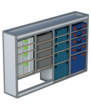 Bedrijfswageninrichting Mercedes Vito | L3 (extra lang) | Bestuurderszijde | Type 2