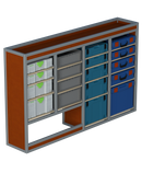 Bedrijfswageninrichting Ford Transit Custom | L1H1 | Bestuurderszijde | Type 2