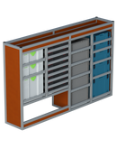Bedrijfswageninrichting Volkswagen Transporter | L1H1 | Bestuurderszijde BLN-10