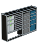 Bedrijfswageninrichting Volkswagen Transporter | L1H1 | Bestuurderszijde BLN-10