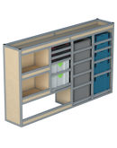 Bedrijfswageninrichting Volkswagen Transporter | L1H1 | Bestuurderszijde BLN-1