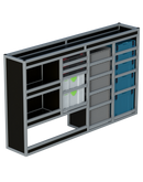 Bedrijfswageninrichting Volkswagen Transporter | L1H1 | Bestuurderszijde BLN-1