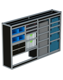 Bedrijfswageninrichting Volkswagen Transporter | L1H1 | Bestuurderszijde BLN-3