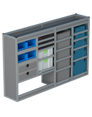 Bedrijfswageninrichting Volkswagen Transporter | L1H1 | Bestuurderszijde BLN-3