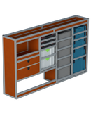Bedrijfswageninrichting Volkswagen Transporter | L1H1 | Bestuurderszijde BLN-4