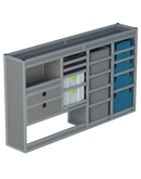 Bedrijfswageninrichting Volkswagen Transporter | L1H1 | Bestuurderszijde BLN-4