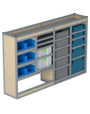 Bedrijfswageninrichting Volkswagen Transporter | L1H1 | Bestuurderszijde BLN-5