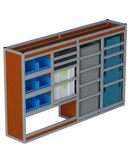 Bedrijfswageninrichting Volkswagen Transporter | L1H1 | Bestuurderszijde BLN-5