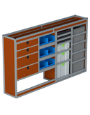 Bedrijfswageninrichting Volkswagen Transporter | L1H1 | Bestuurderszijde BLN-6