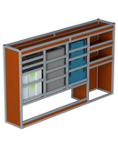 Bedrijfswageninrichting Volkswagen Transporter | L1H1 | Bestuurderszijde BLN-7